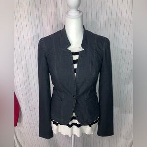 A/X Armani Exchange Women's XS Gray on Gray Striped Blazer